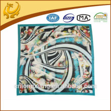 new fashionable digital printed hand roll satin silk scarf